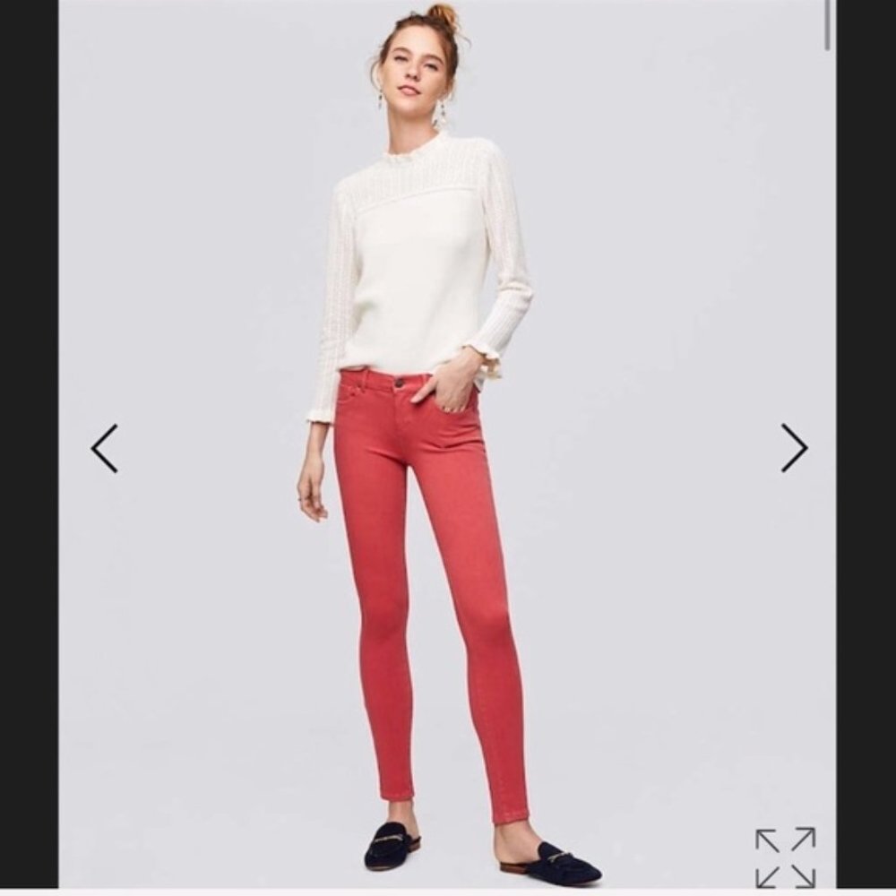 NWT Loft Coral performance 4 way stretch legging